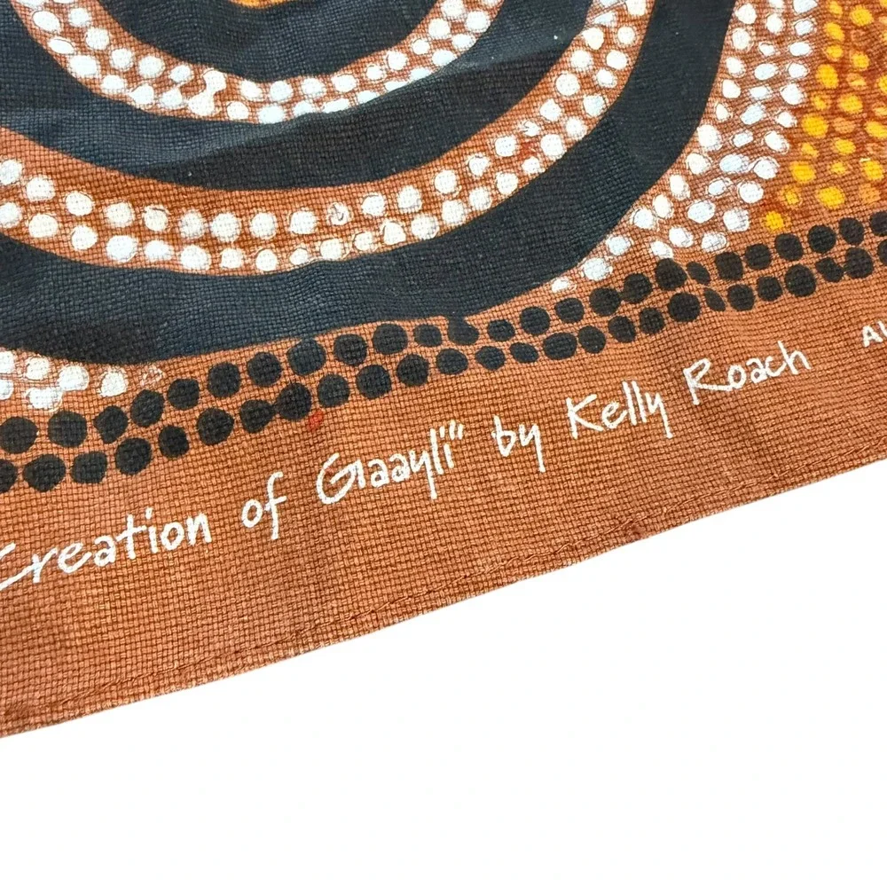 Kamilaroi Rarities Creation of Gaayli Kelly Roach Aboriginal Art Tea Towel Cottn